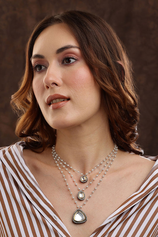 Beaded Layered Kundan Necklaces 