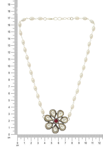 Flower Kundan Necklace 