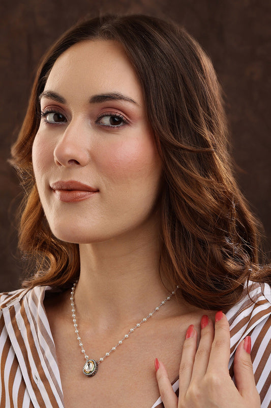 Beaded Kundan Necklace 