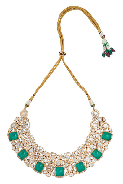 Kundan Mint Green Jewelry Set 