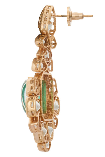 Kundan Mint Green Jewelry Set 