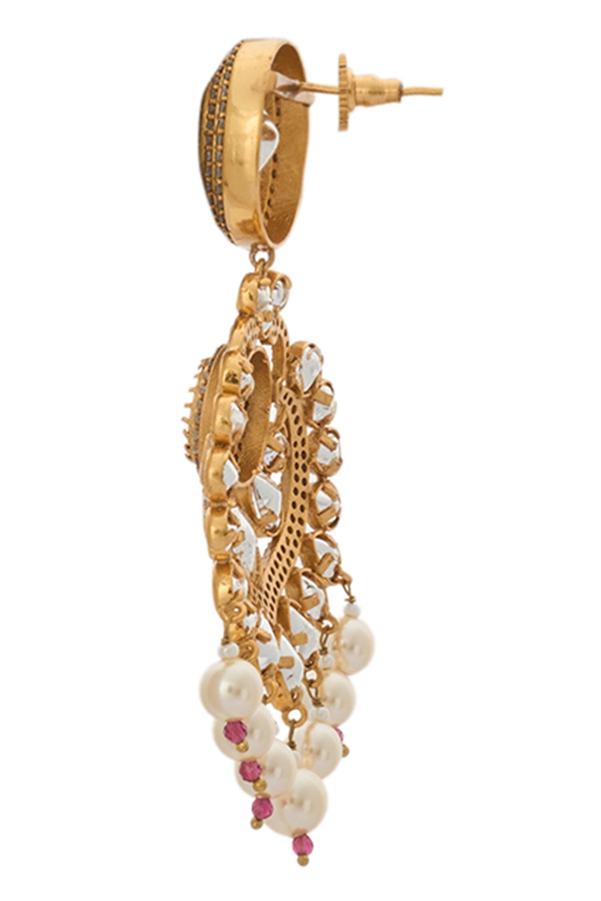 Kundan Ruby Pink Jewelry Set 