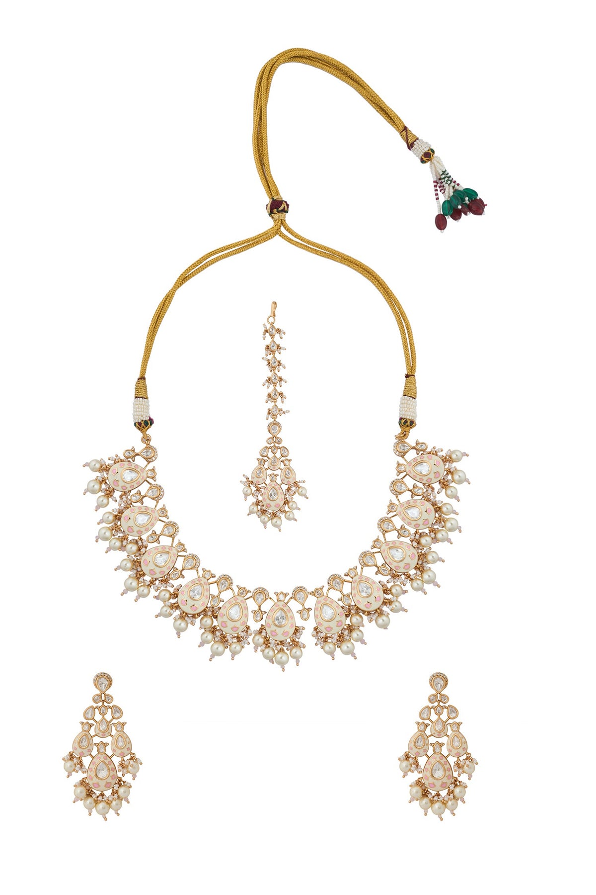Kundan Jewelry Set with Maangtikka 