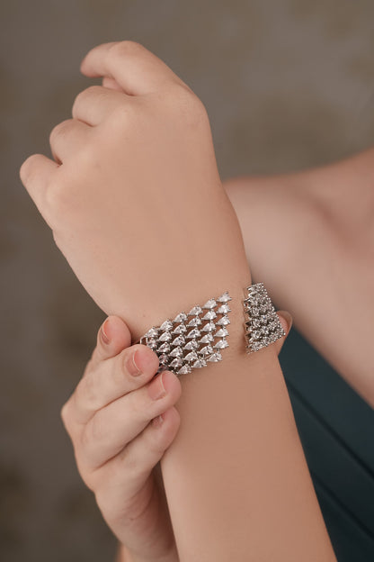 Designer Silver Plated Bracelet 