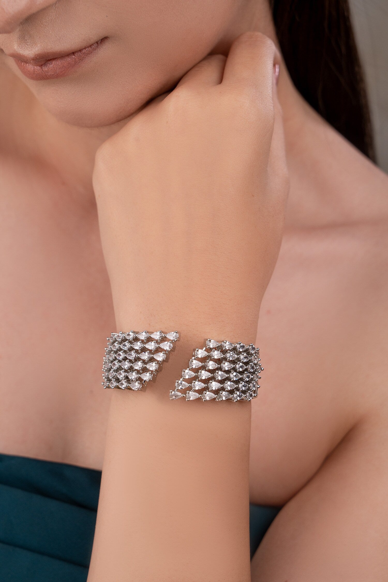 Designer Silver Plated Bracelet 