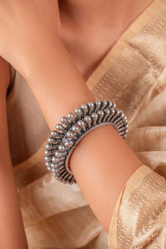 Designer Silver Plated Bangles 