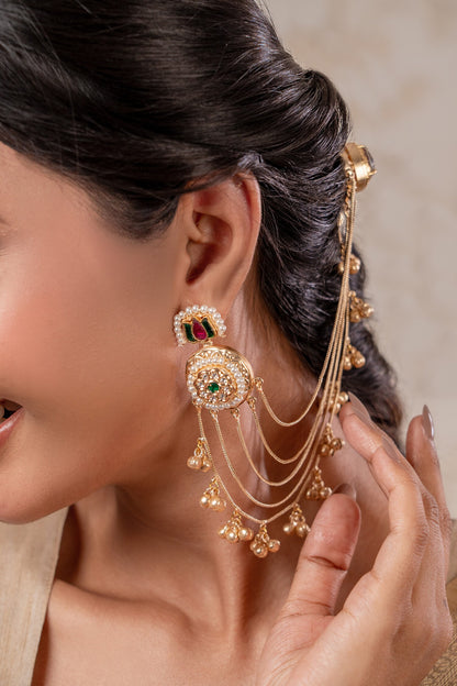 Two Tone Designer Earrings 