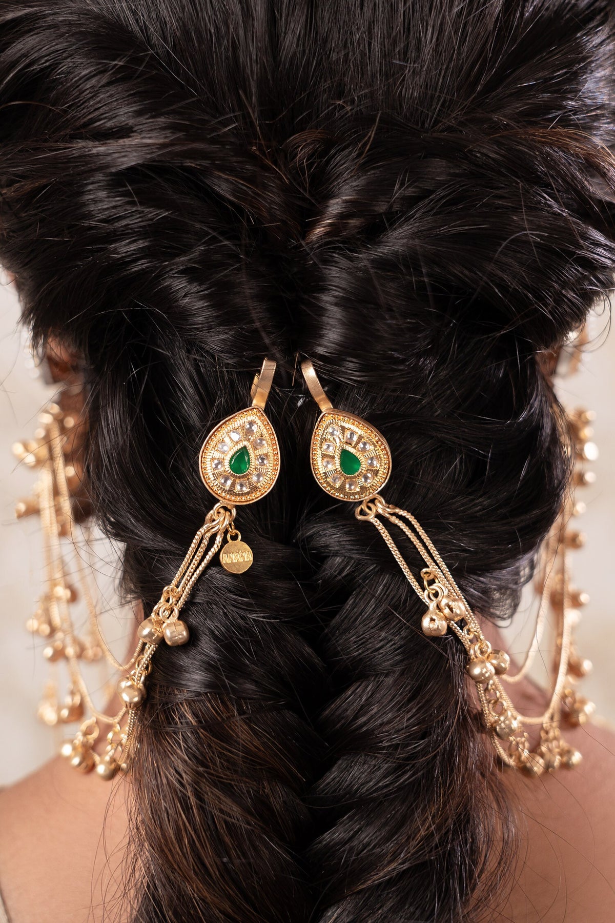 Two Tone Designer Ear Chain 