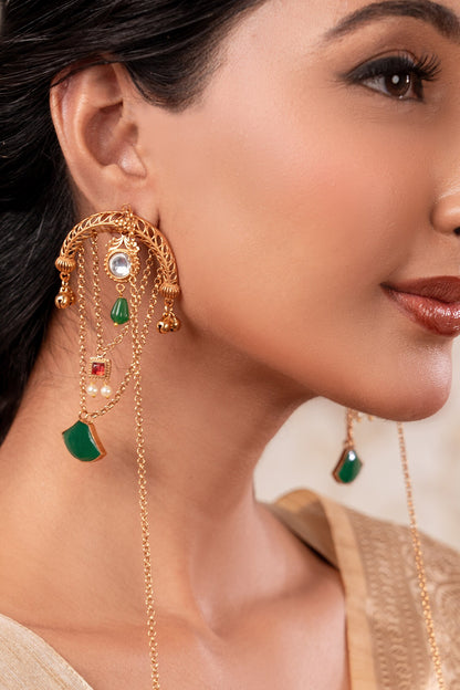 Designer Gold & Silver Earrings 