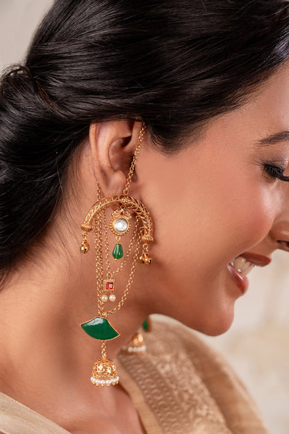 Designer Gold & Silver Earrings 