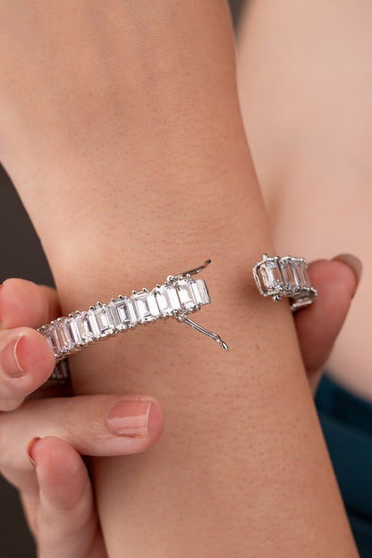 Silver Designer Bracelet Set 