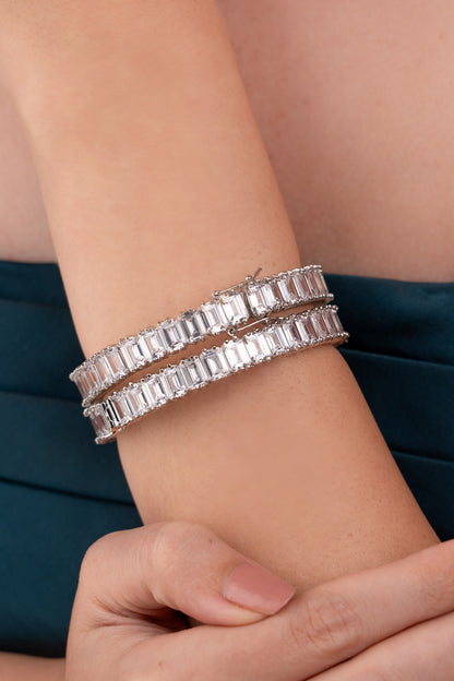 Silver Designer Bracelet Set 