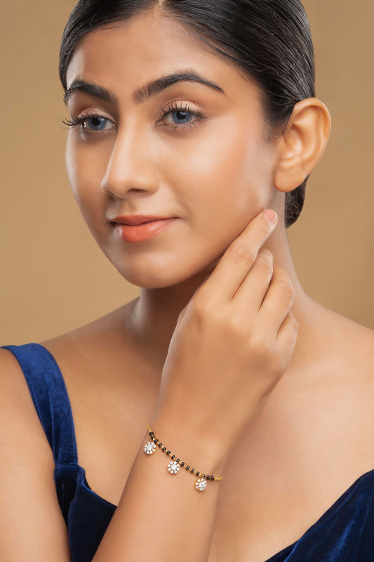 925 Silver Halim Mangalsutra Bracelet 