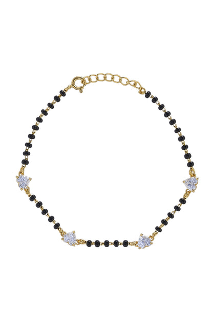 925 Silver Heart Hand Mangalsutra 