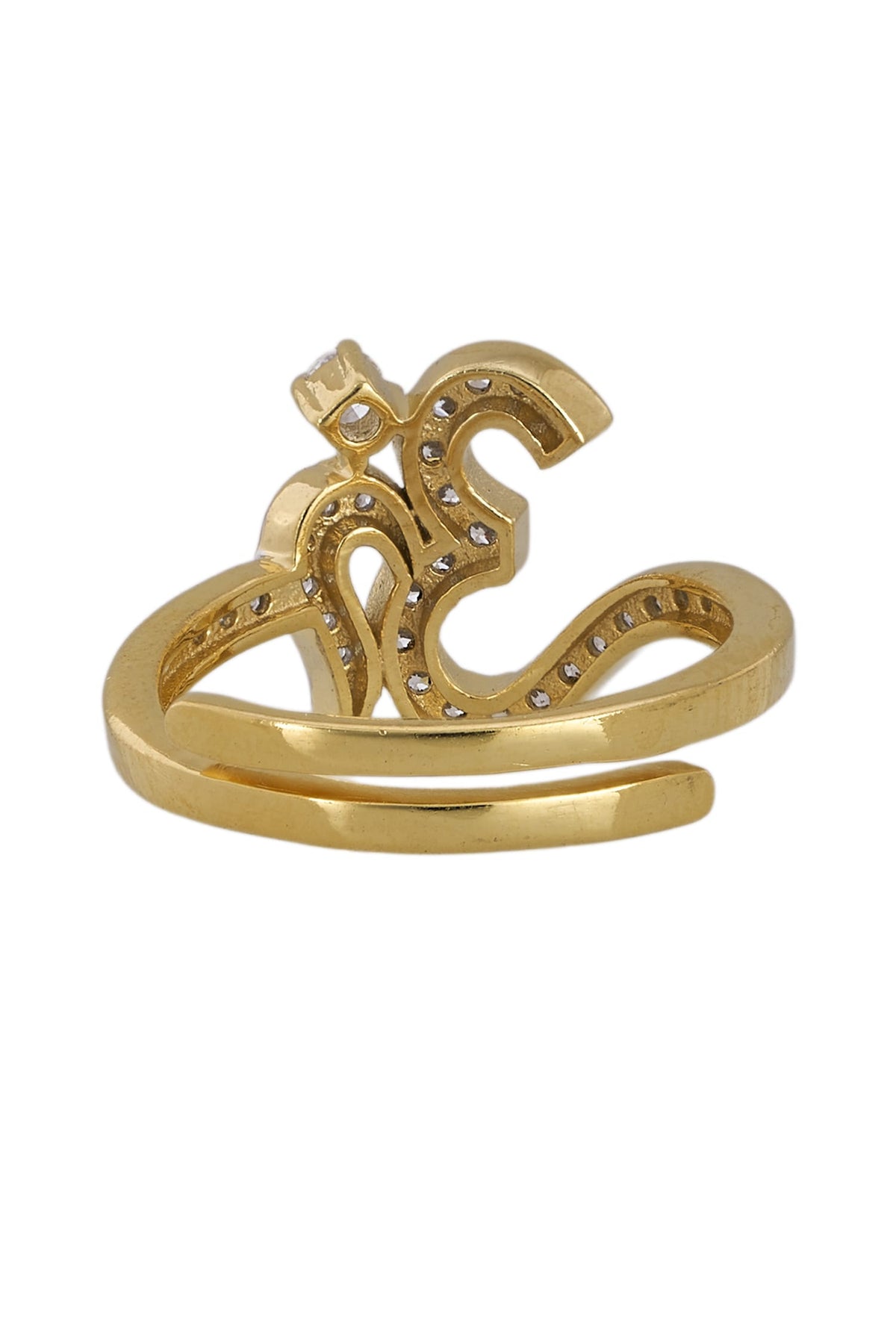 Designer 925 Silver Om Ring 