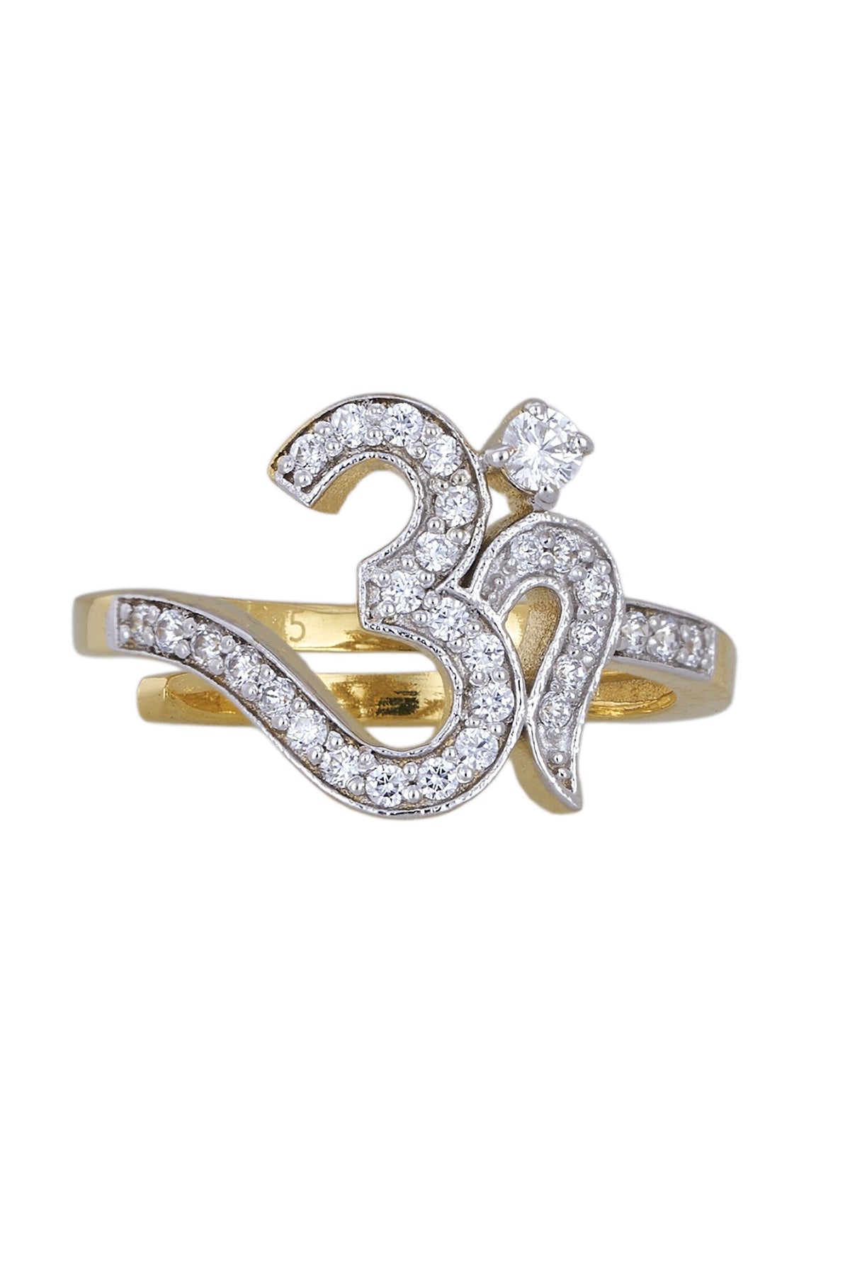 Designer 925 Silver Om Ring 