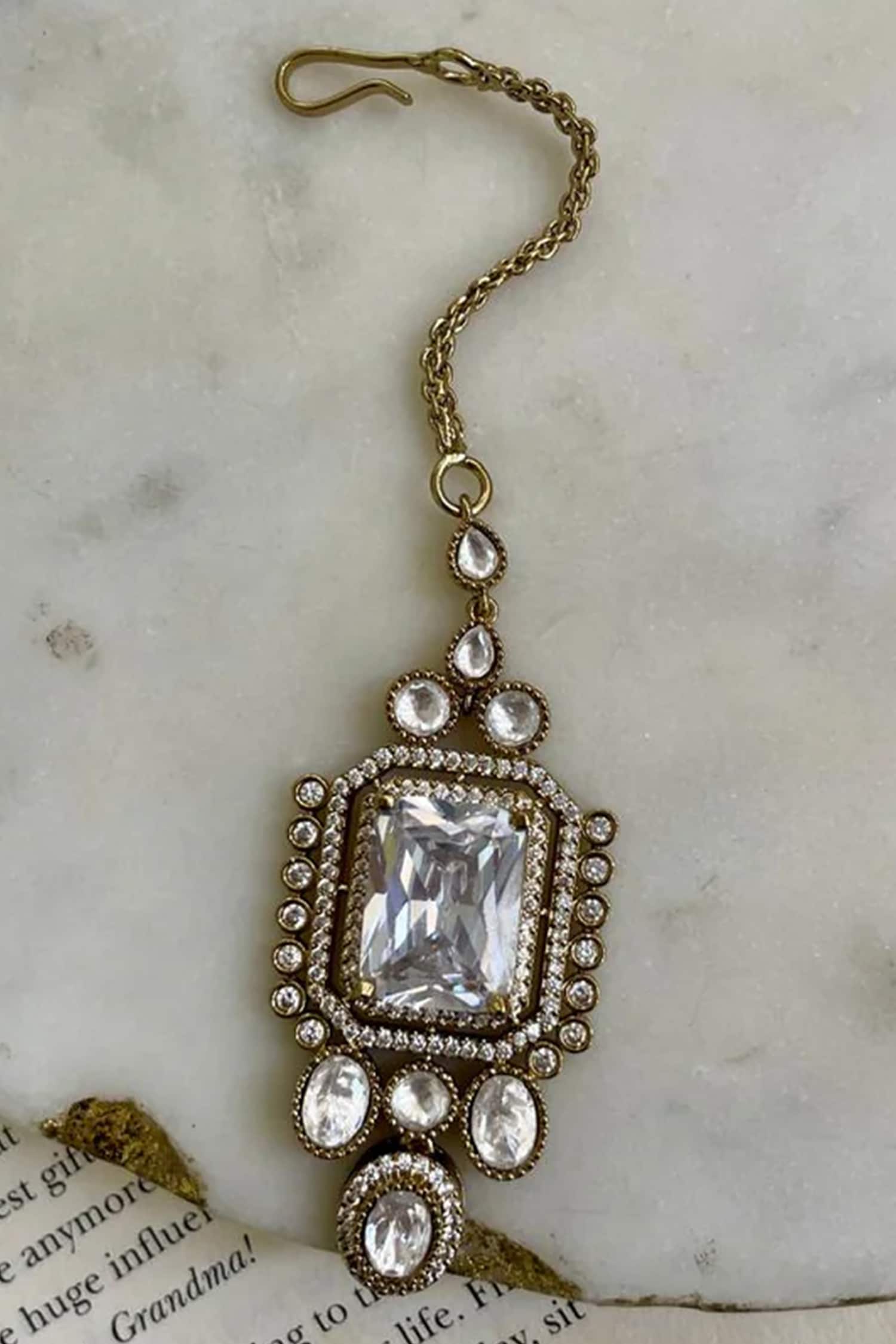 Polki Diamond Kundan Necklace Set 