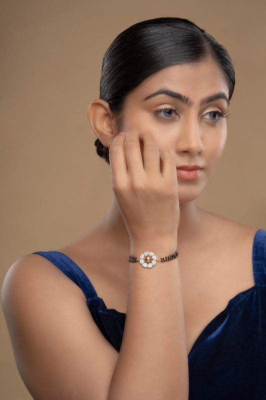 925 Silver Pearl Hand Mangalsutra 