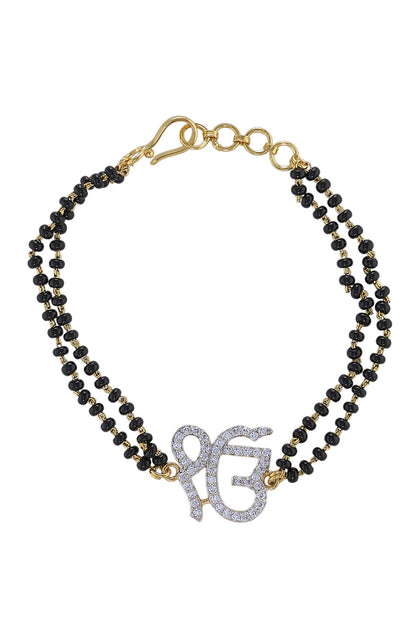 925 Silver Ekomkar Hand Mangalsutra 