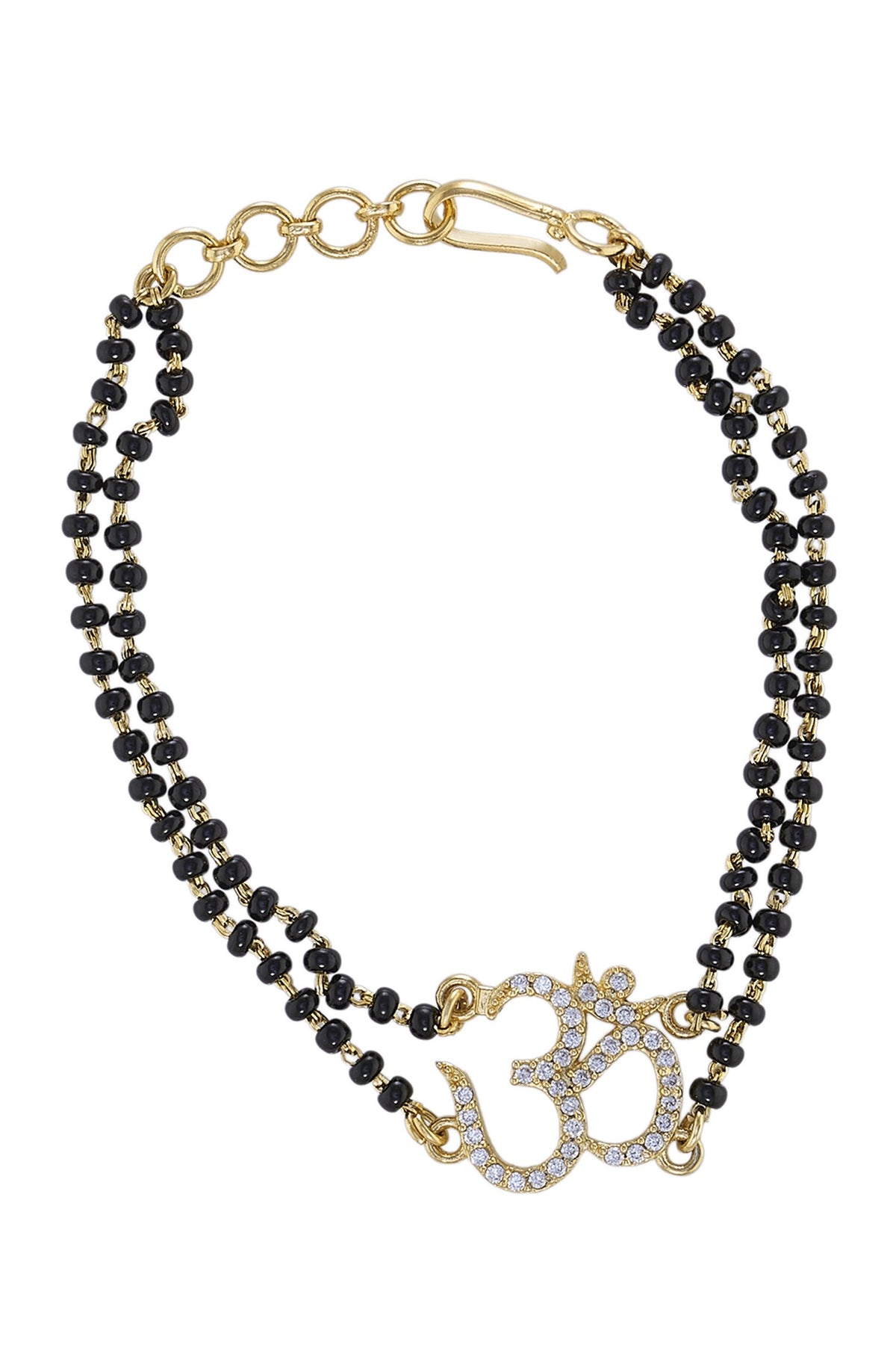 925 Silver Om Hand Mangalsutra Bracelet 