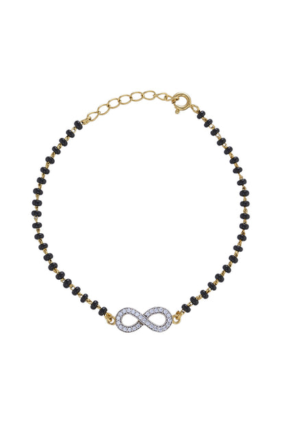 925 Silver Infinity Hand Mangalsutra 