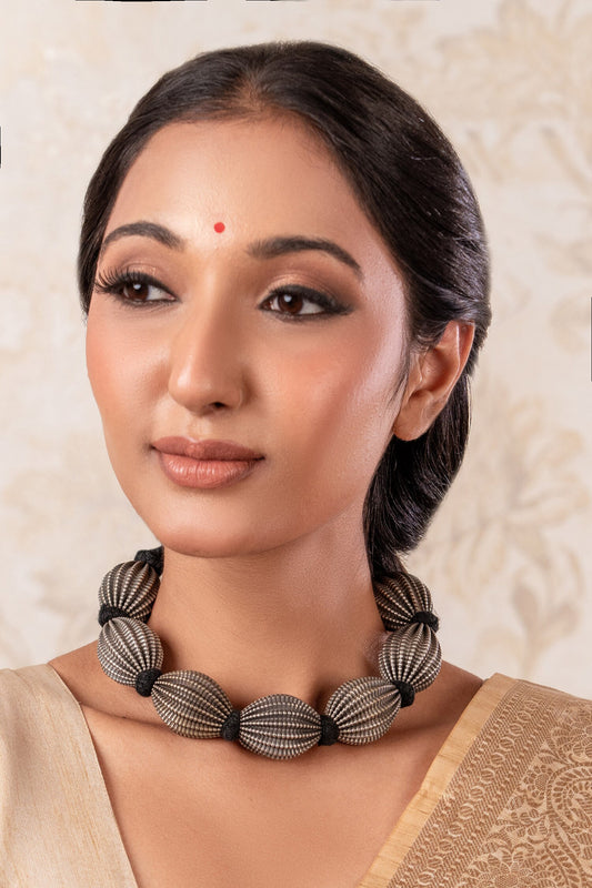 Designer Silver Plated Necklace 