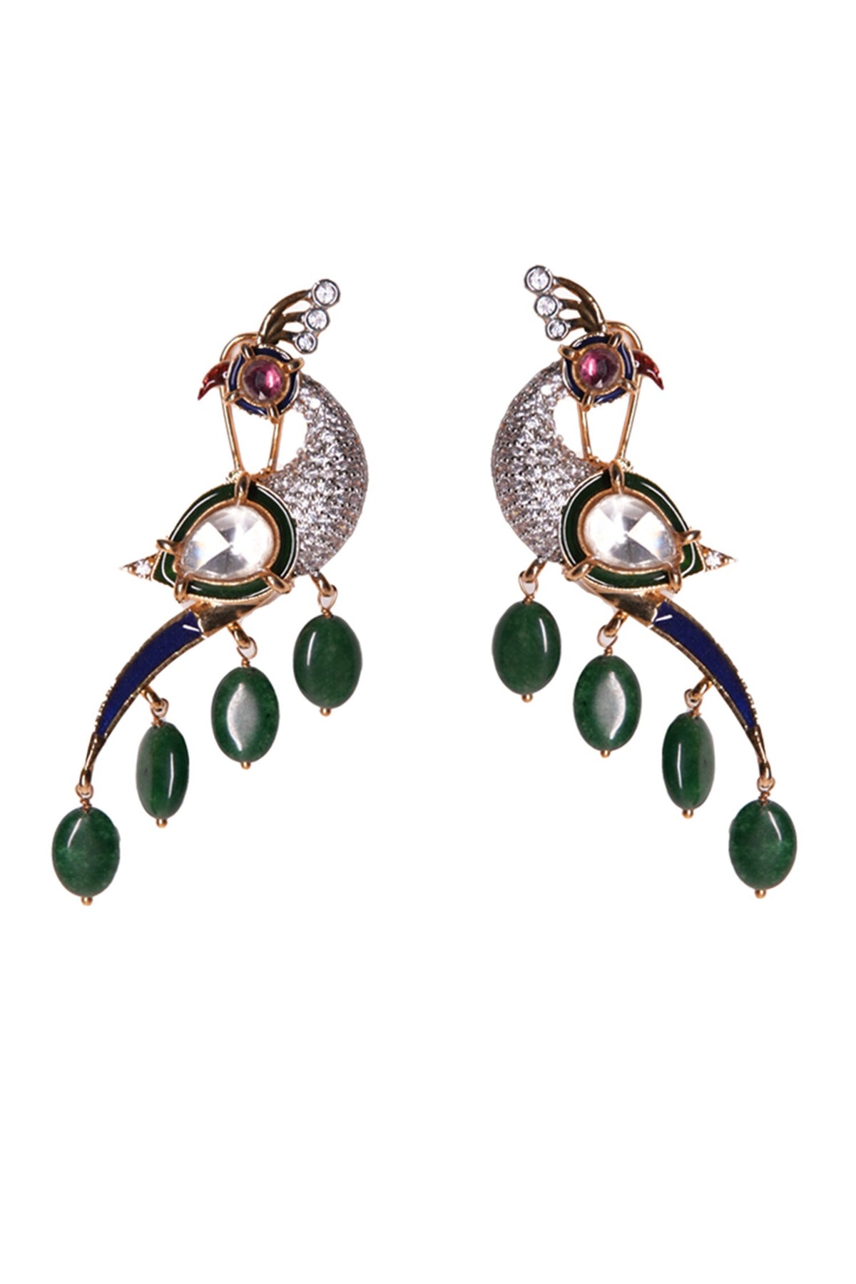 Saanjh Peacock Earrings 