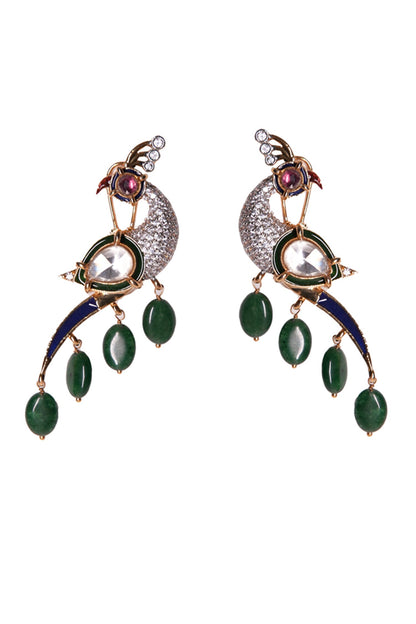 Saanjh Peacock Earrings 