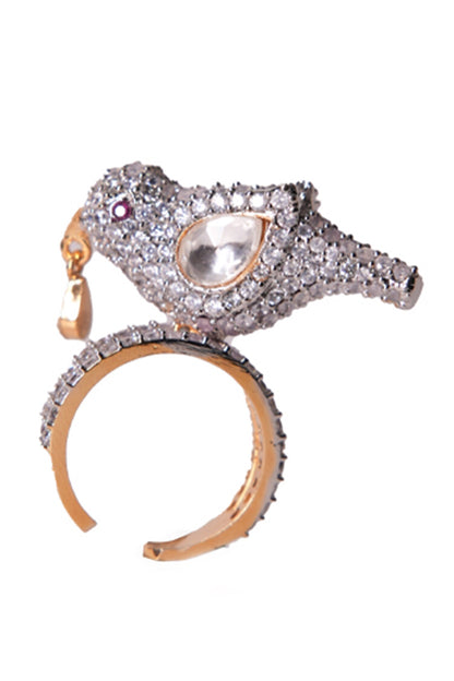 Sharanya Bird Design Ring 