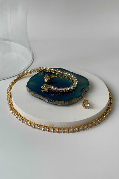 Gold Plated Necklace & Earring Set 