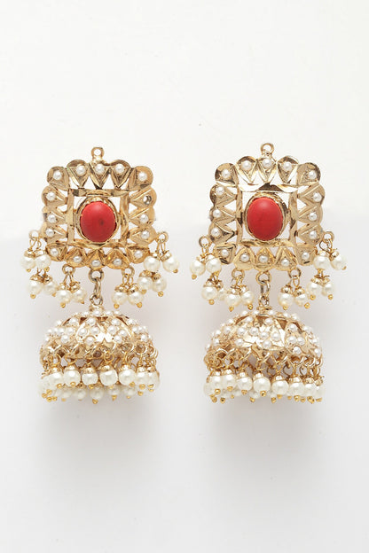 Embellished Jhumki Earrings 