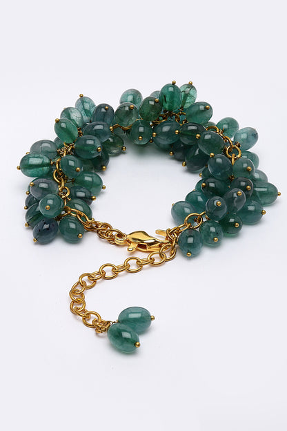 Gold-Plated Fern Bracelet 