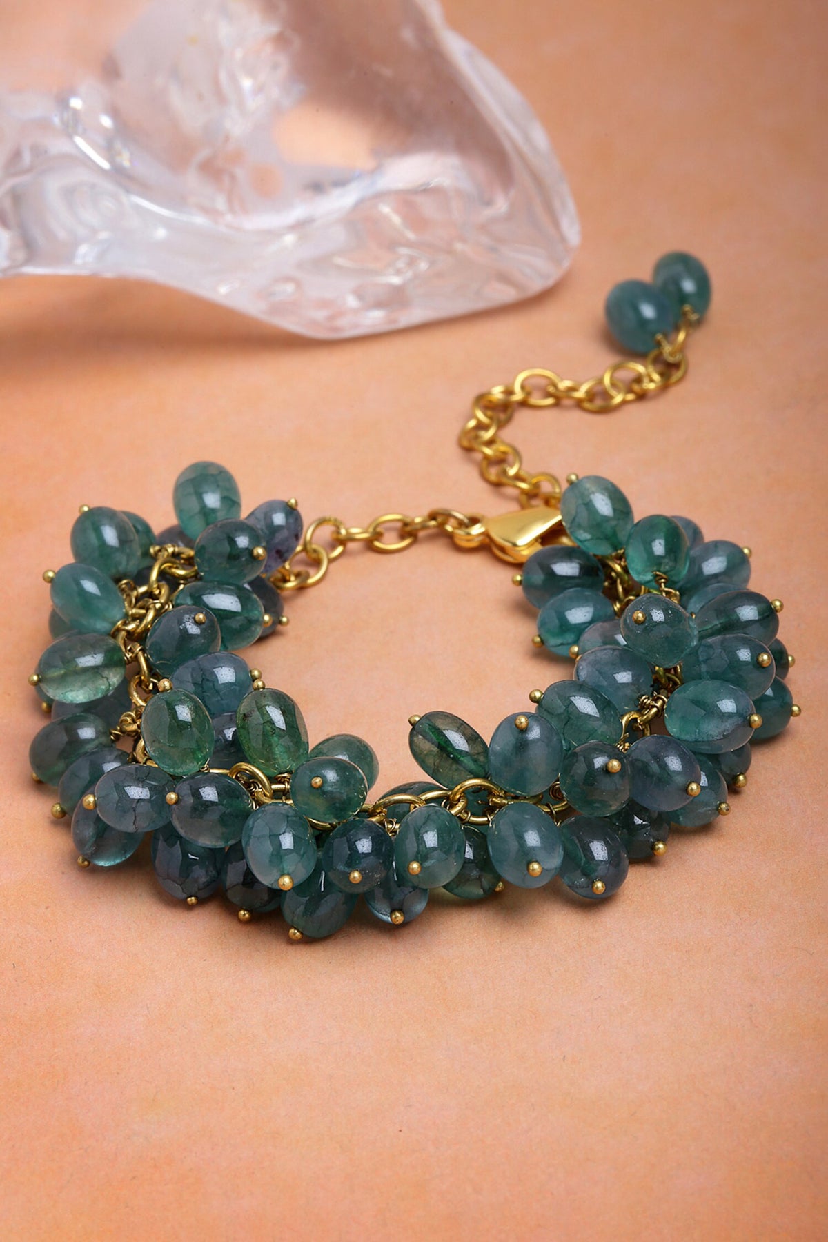 Gold-Plated Fern Bracelet 