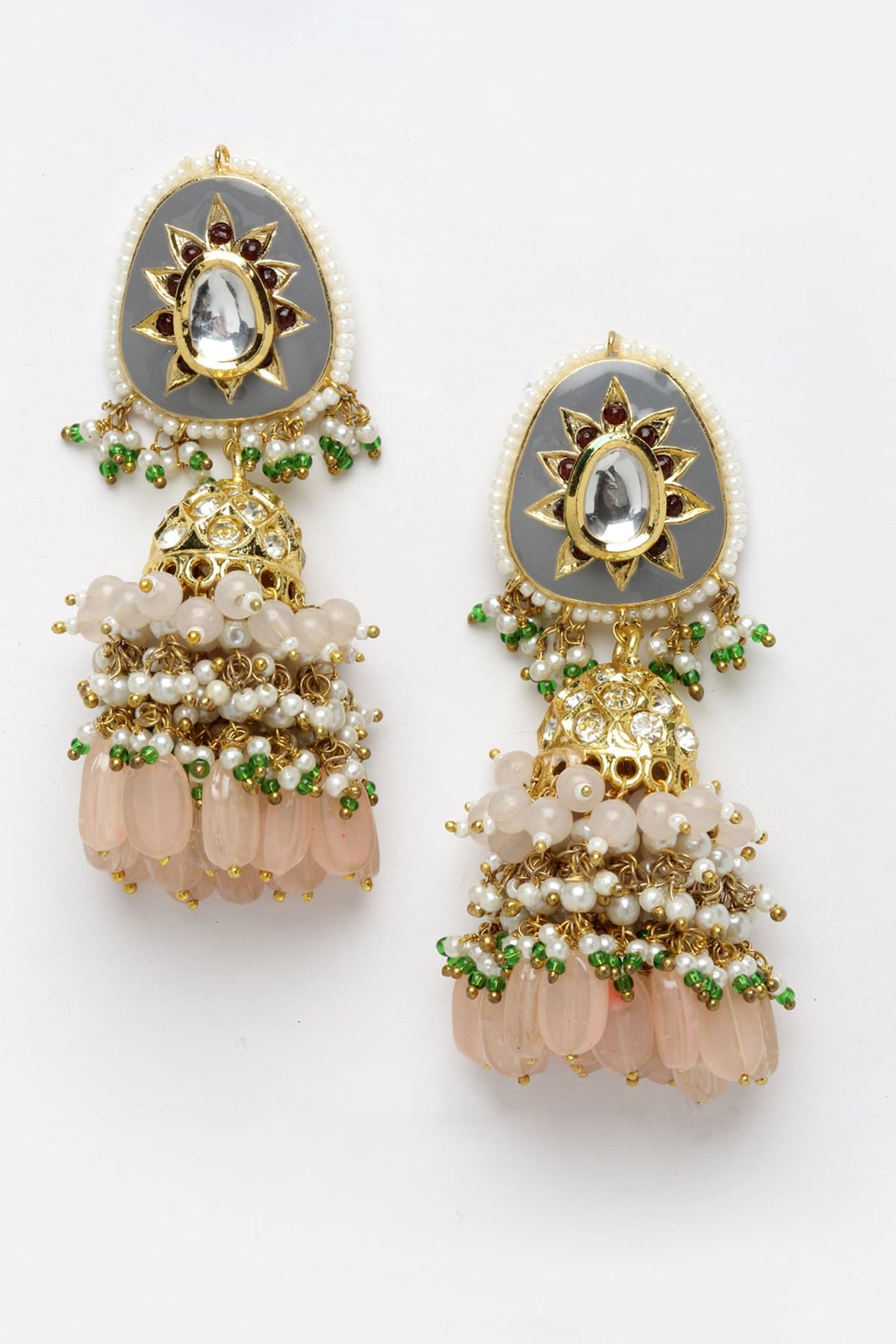 Peaches Jhumka Earrings 
