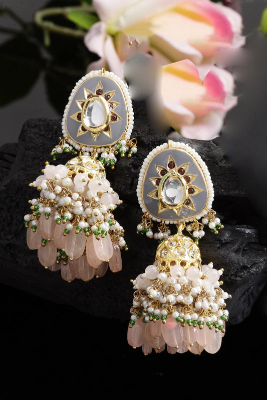 Peaches Jhumka Earrings 