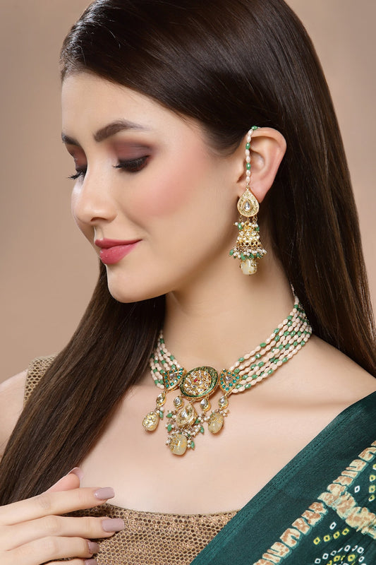 Sona Ghanti Jhumka Earrings 