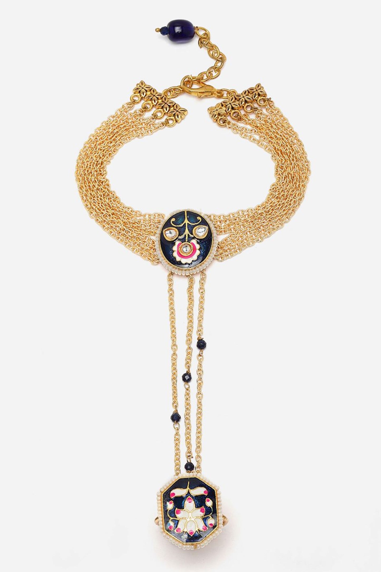 Neel Bagh Gold-Plated Hathphool 