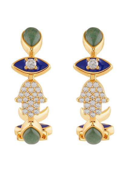 Soul Shield Dangler Earrings 