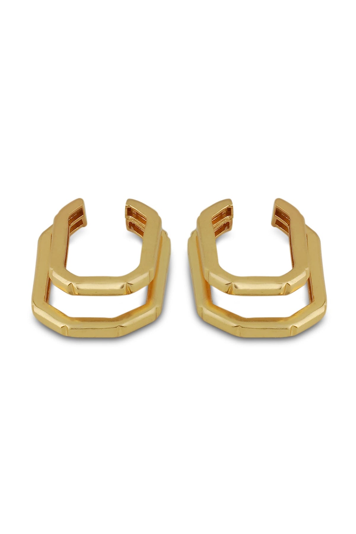 Ellipse Gold Earrings 
