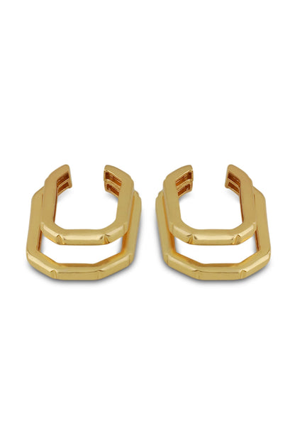 Ellipse Gold Earrings 