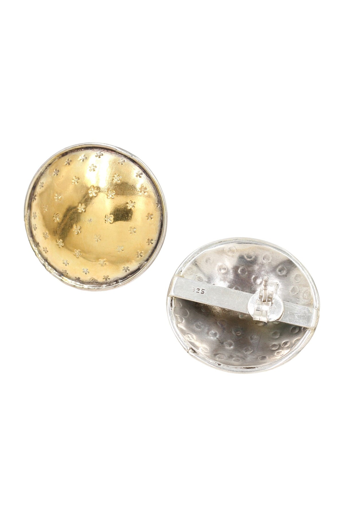 Gold Silver Earrings 