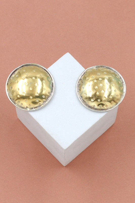 Gold Silver Earrings 