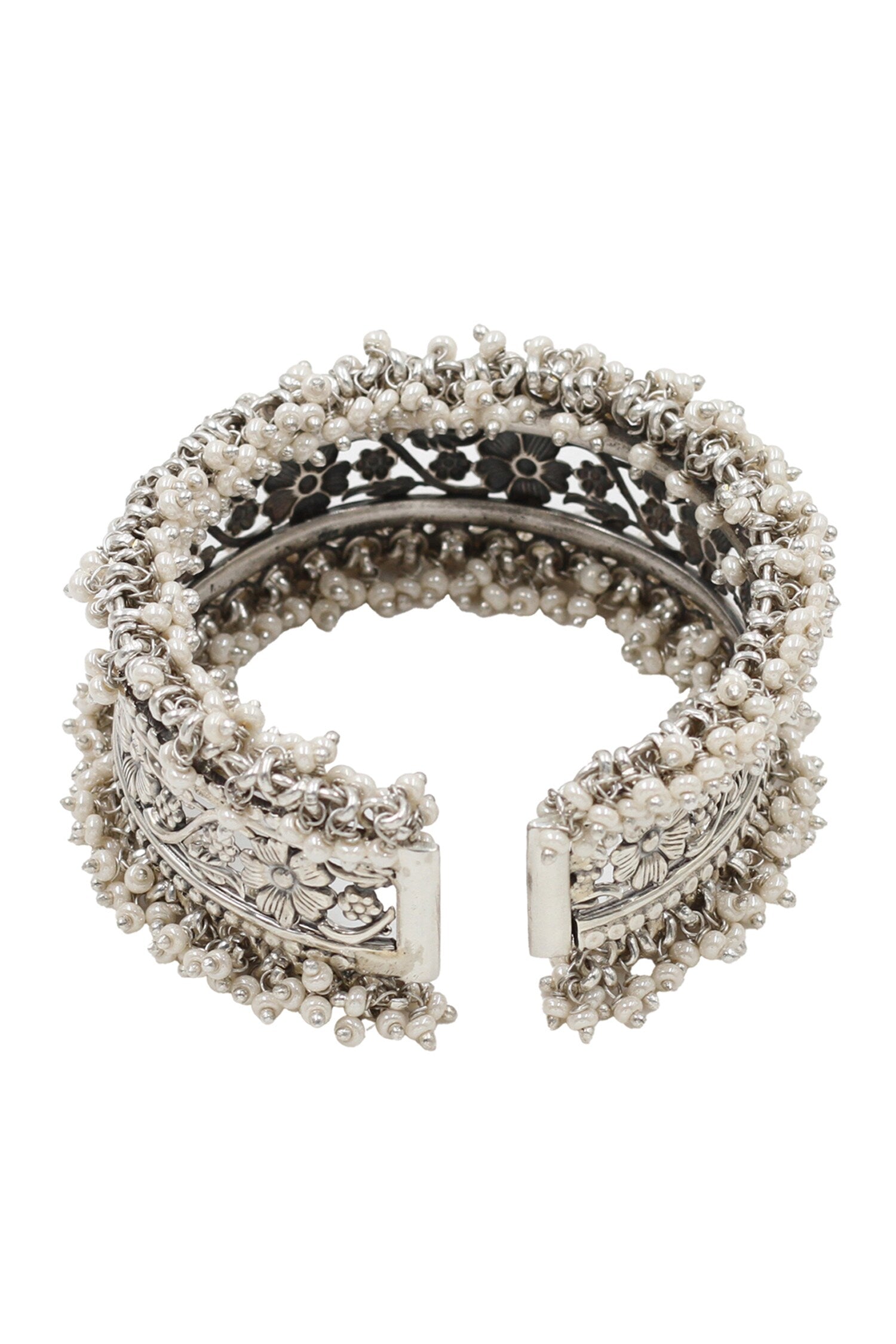 Designer Silver Handcrafted Bangle 
