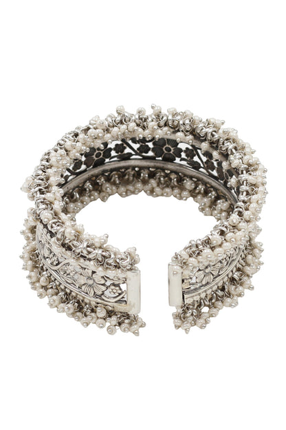 Designer Silver Handcrafted Bangle 