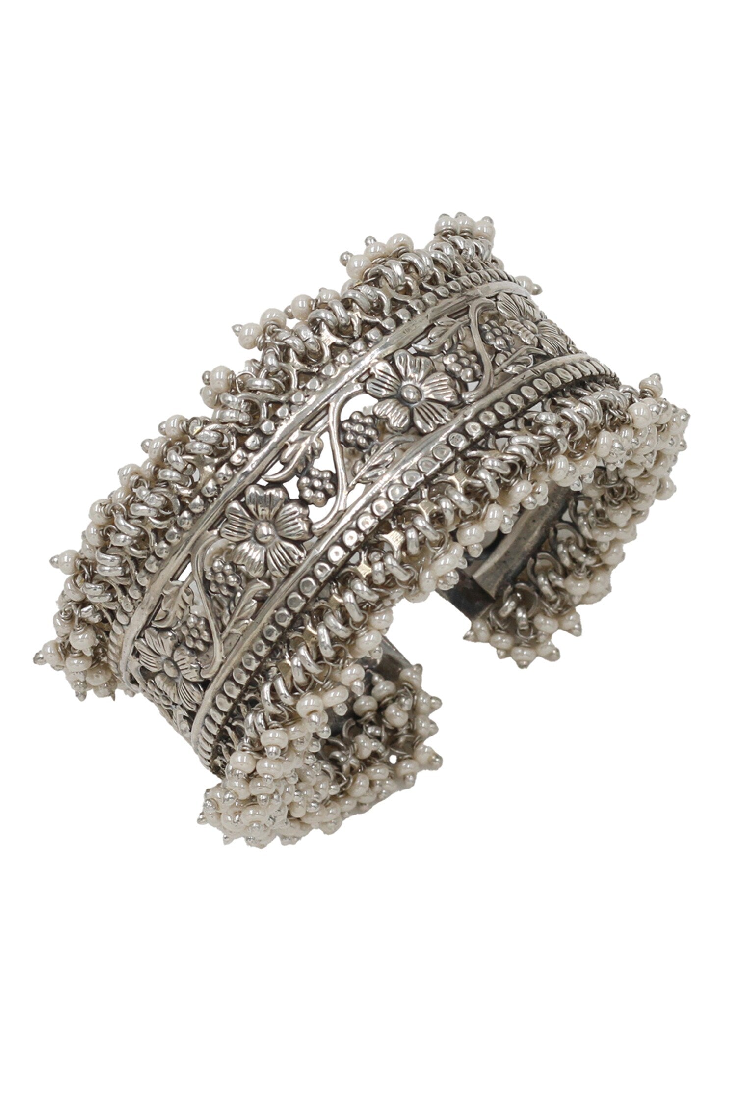 Designer Silver Handcrafted Bangle 