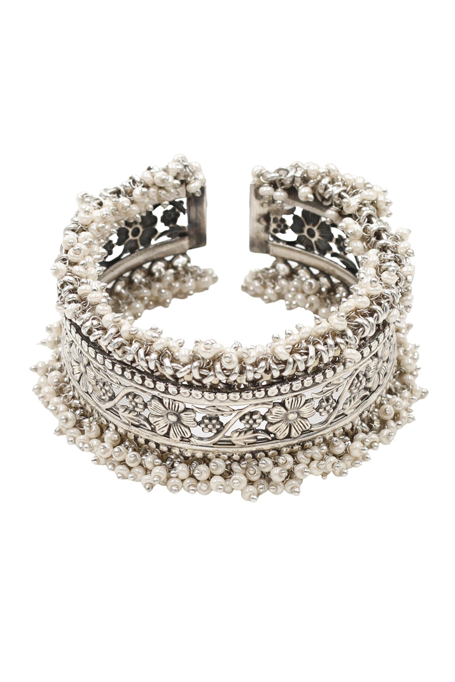 Designer Silver Handcrafted Bangle 