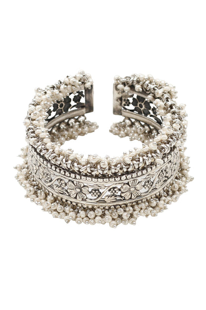Designer Silver Handcrafted Bangle 