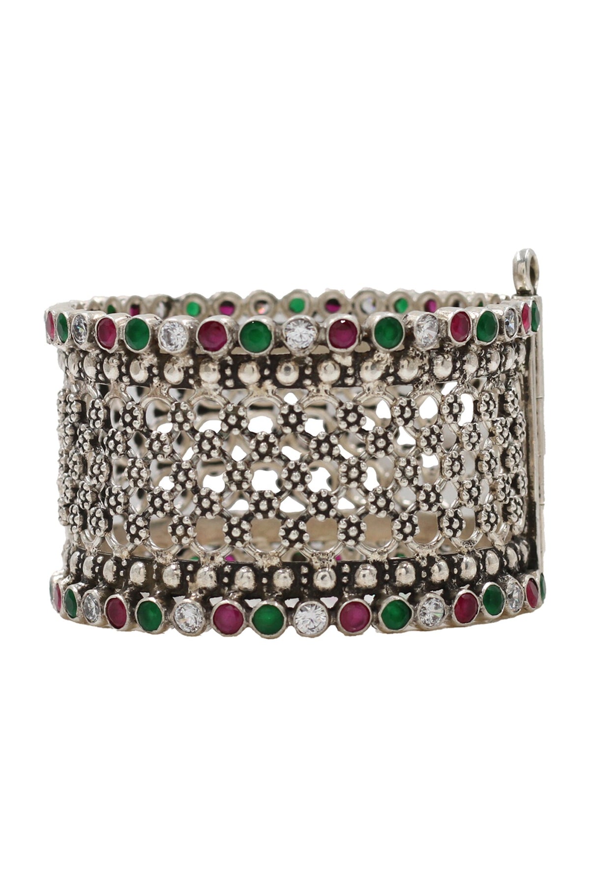 Kundan Silver Designer Bangle 