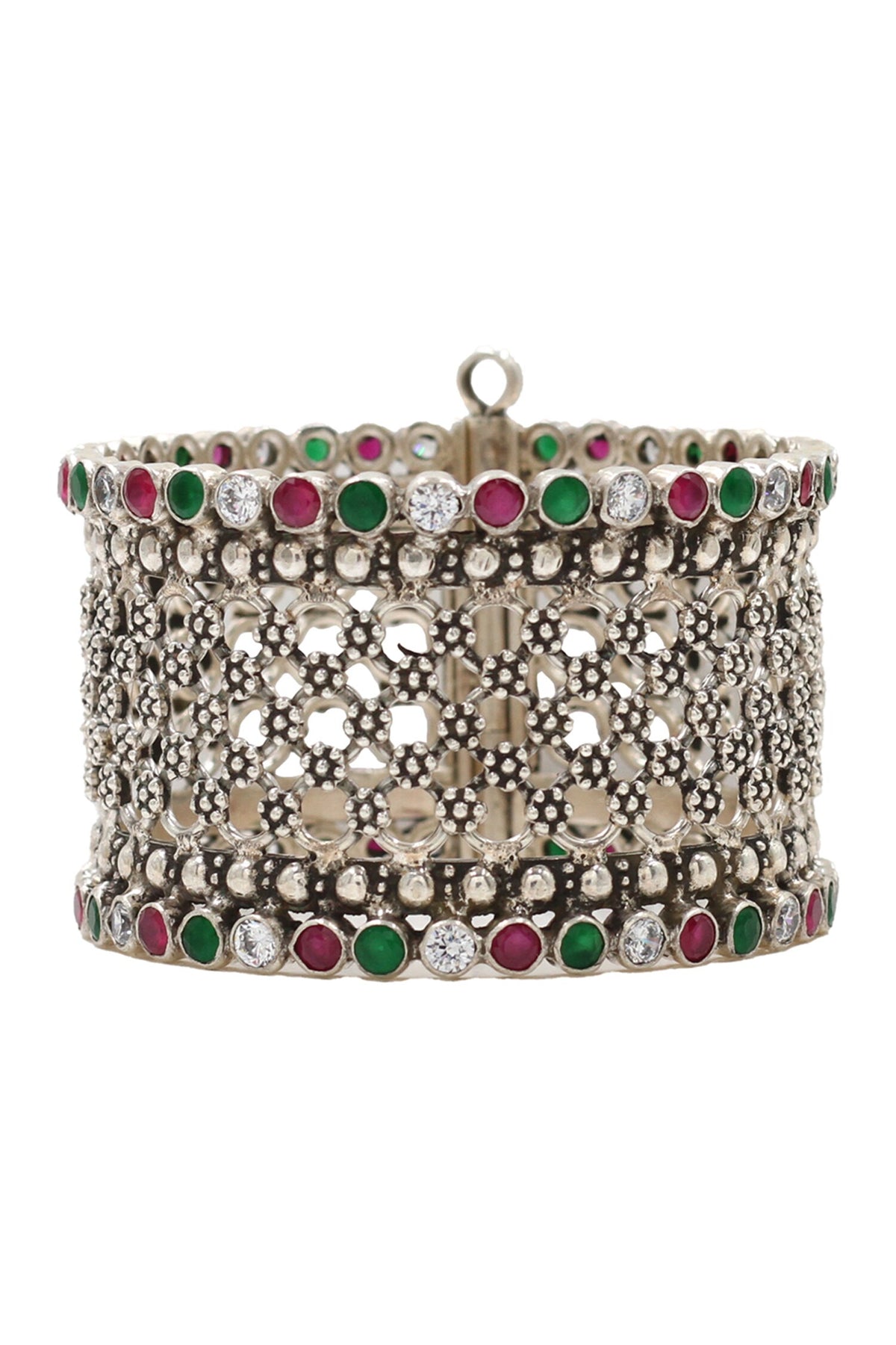 Kundan Silver Designer Bangle 