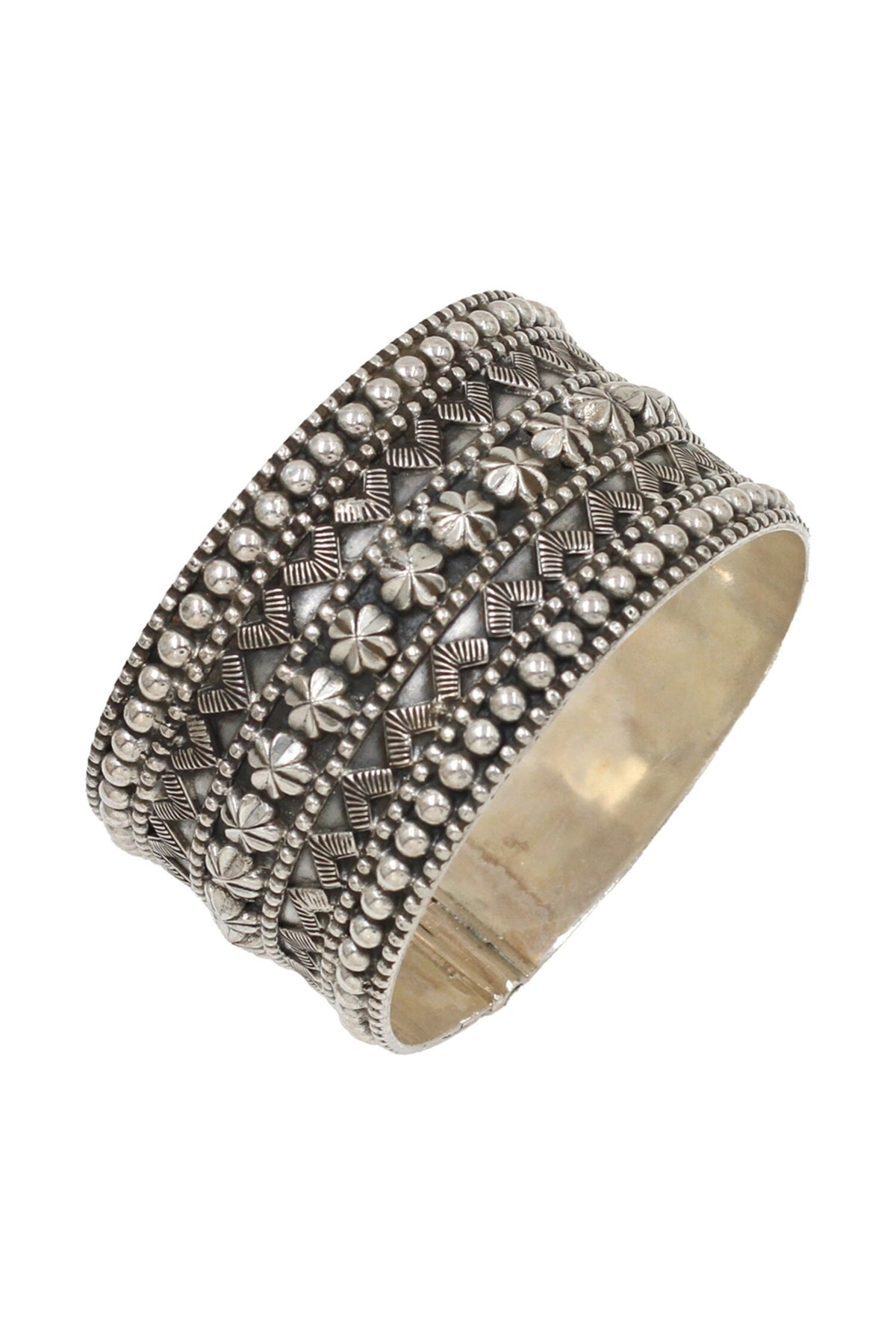 Designer Silver Handcrafted Bangle 